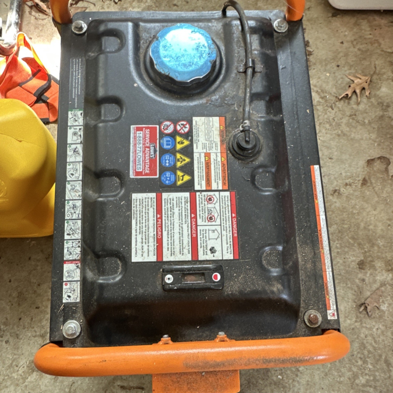Generac GP3300 Portable Generator 3300W Gasoline Black Orange