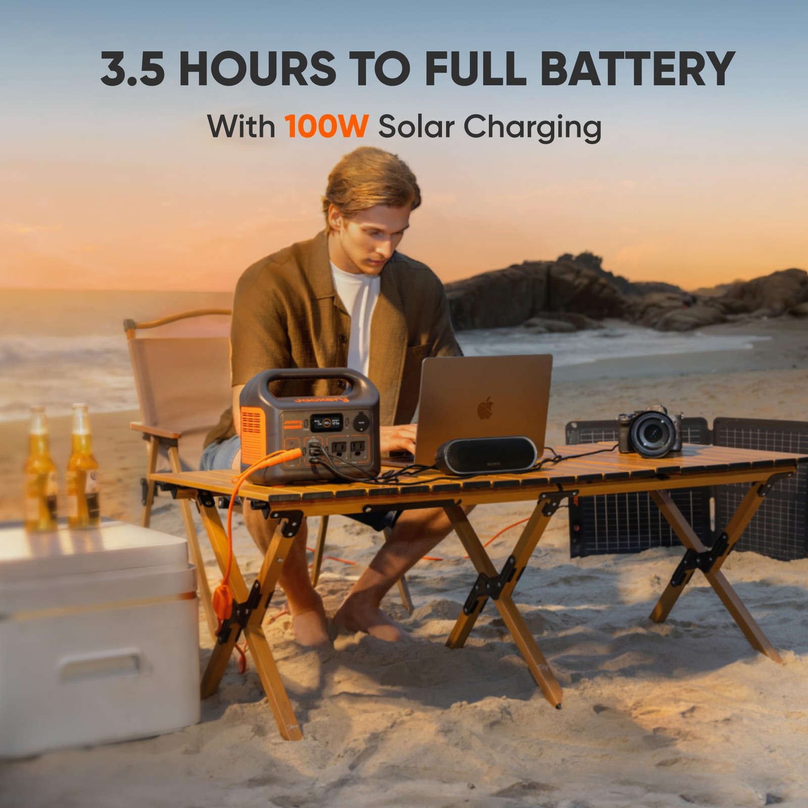 Jackery Portable Power Station Explorer 300, 9.1″L x 5.2″W x 7.8″H, E300