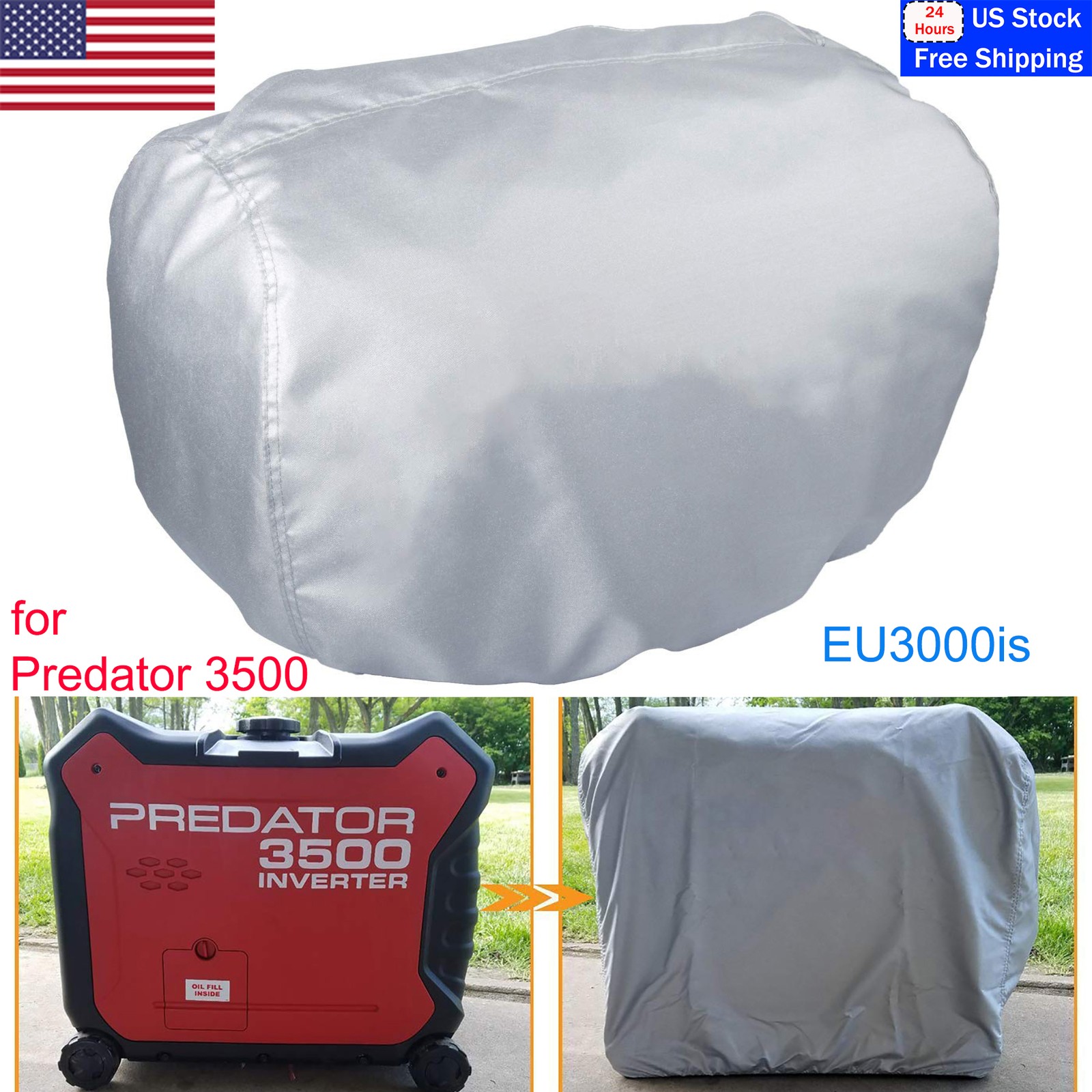 Generator Cover-Waterproof Dustproof Sunproof for Honda EU3000is & Predator 3500