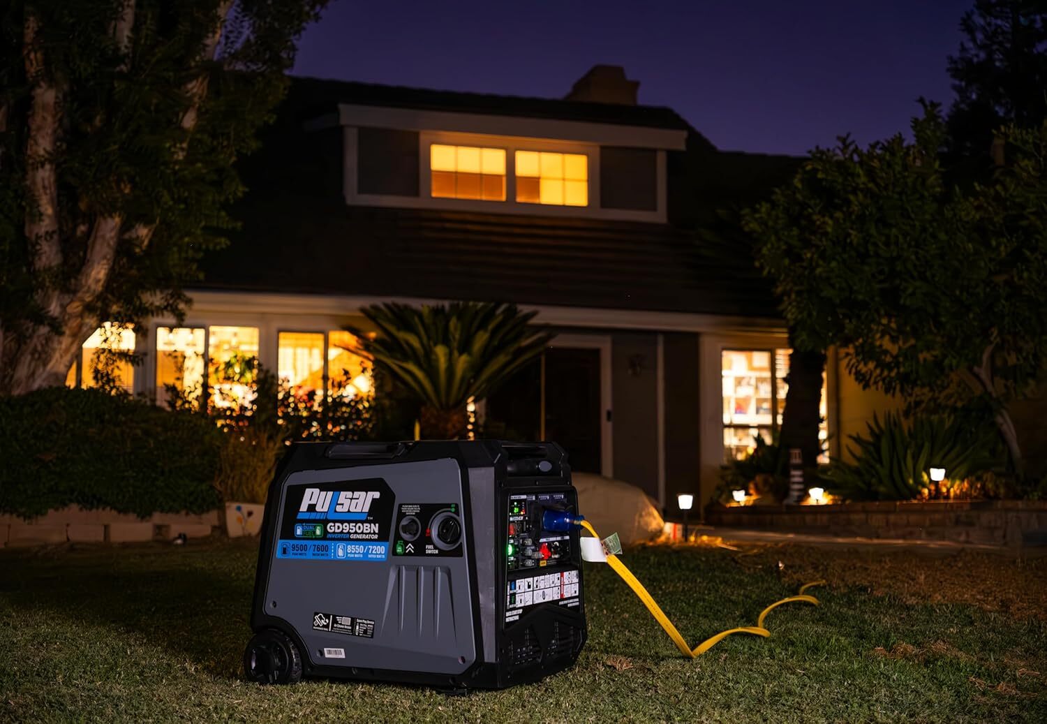 Pulsar 9500W Dual Fuel Portable Inverter Generator for Residential and Camping
