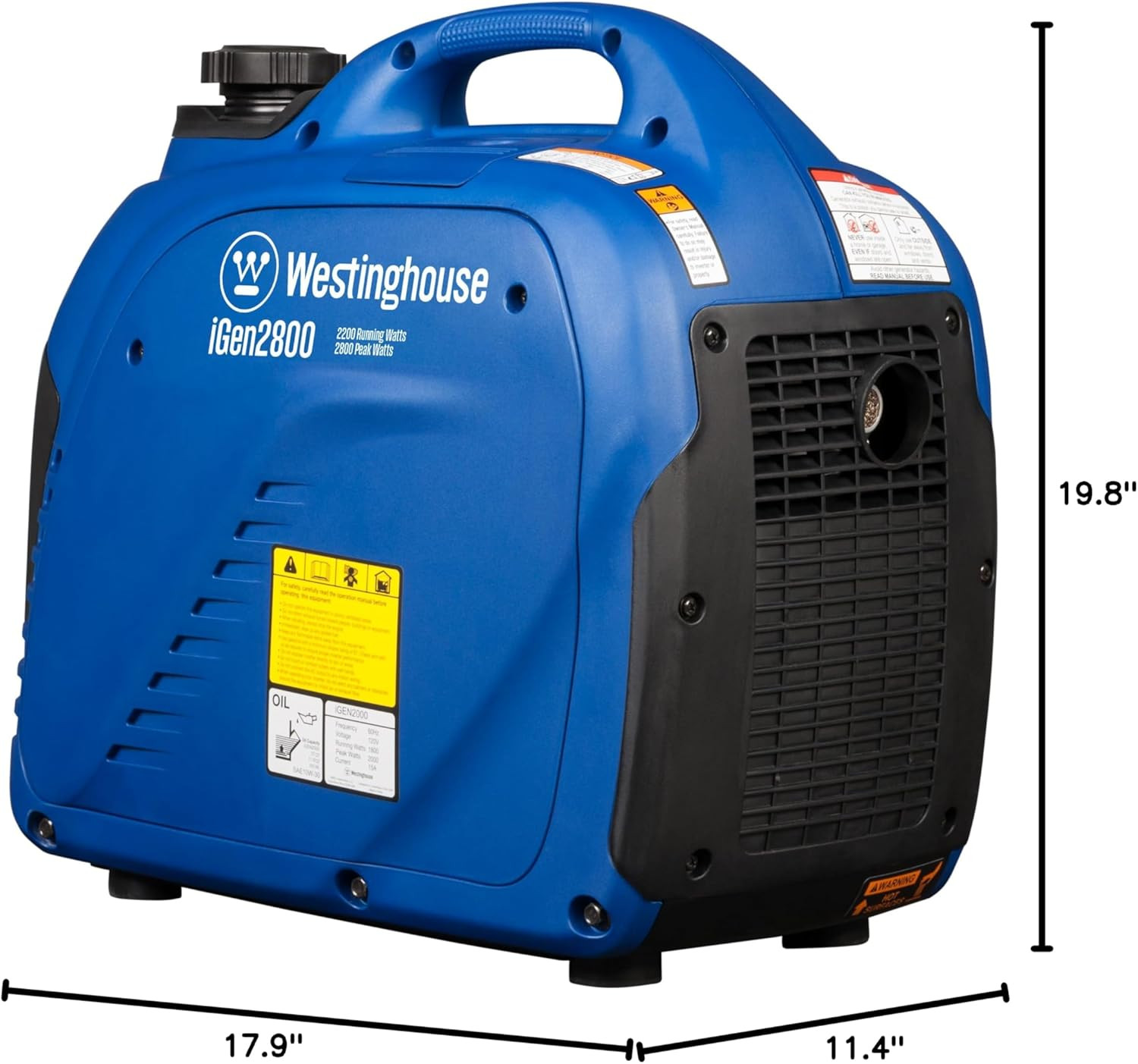 Westinghouse 2800 Peak Watt Super Quiet & Lightweight Portable Inverter Generato