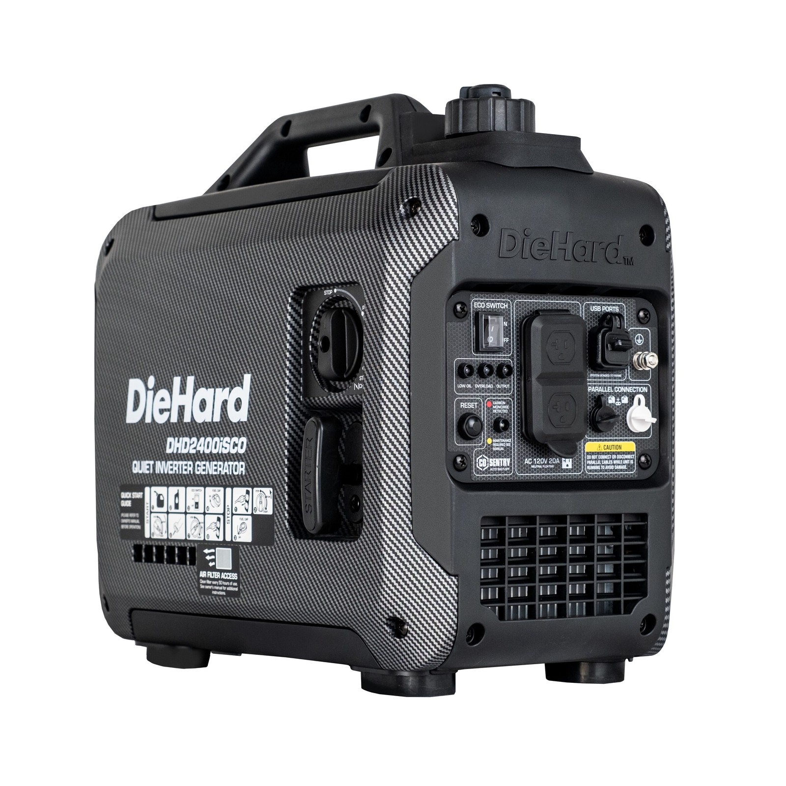 Pulsar dhd2400isco DieHard 2400-Watt Gasoline Inverter Generator, 80cc OHV