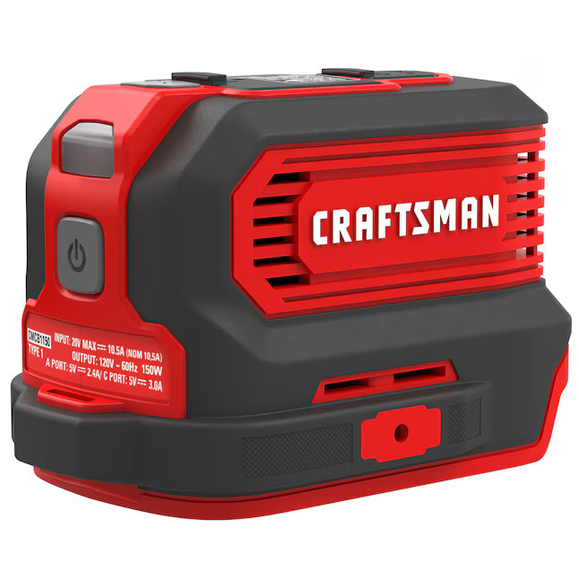 CRAFTSMAN 20-volt, 150-Watts Portable Power Station (Battery Not Included)