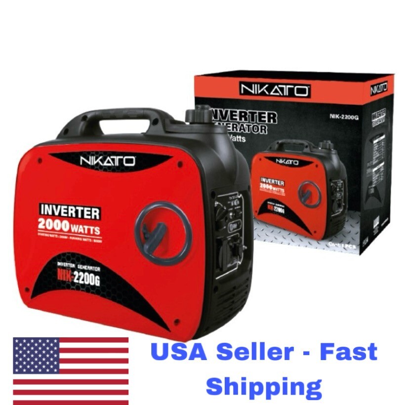 NIKATTO USA STOCK 2000 Watts Portable Gasoline Inverter Generator