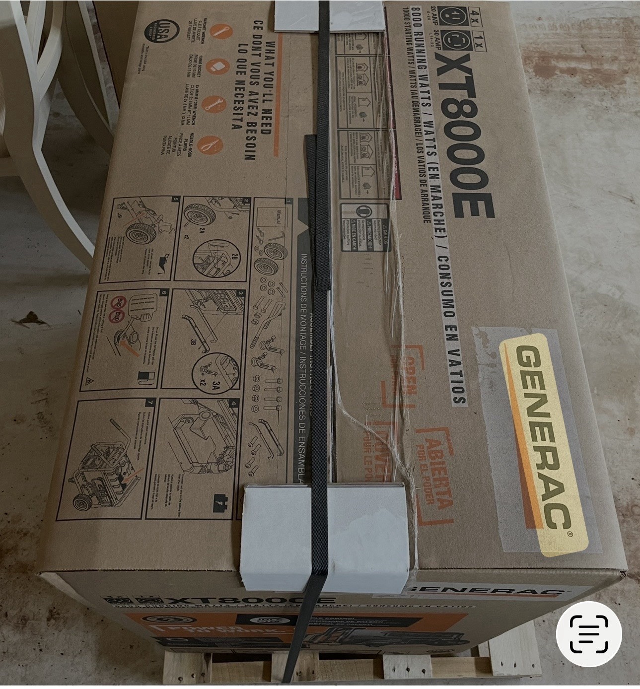 Generac GP8000E COsense Portable Generator Electric Start PowerRush Technology