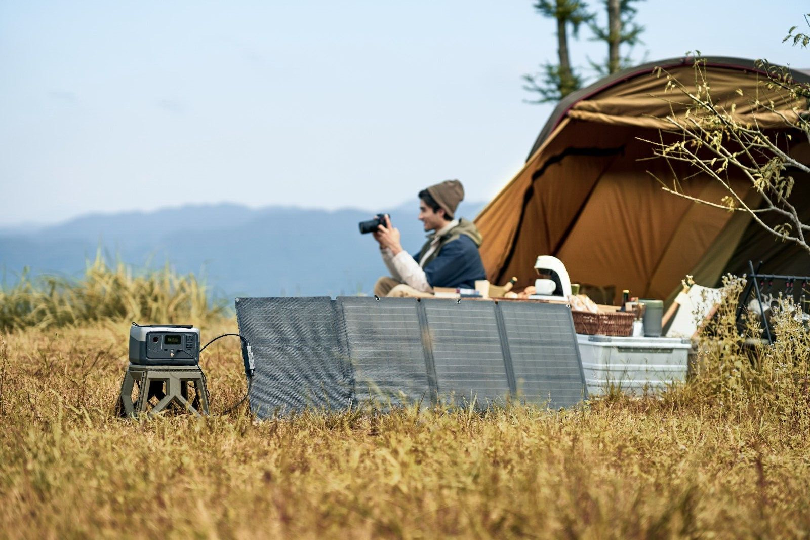 EcoFlow Solar Generator RIVER 2 256Wh+110W Solar Panel Certified Refurbished