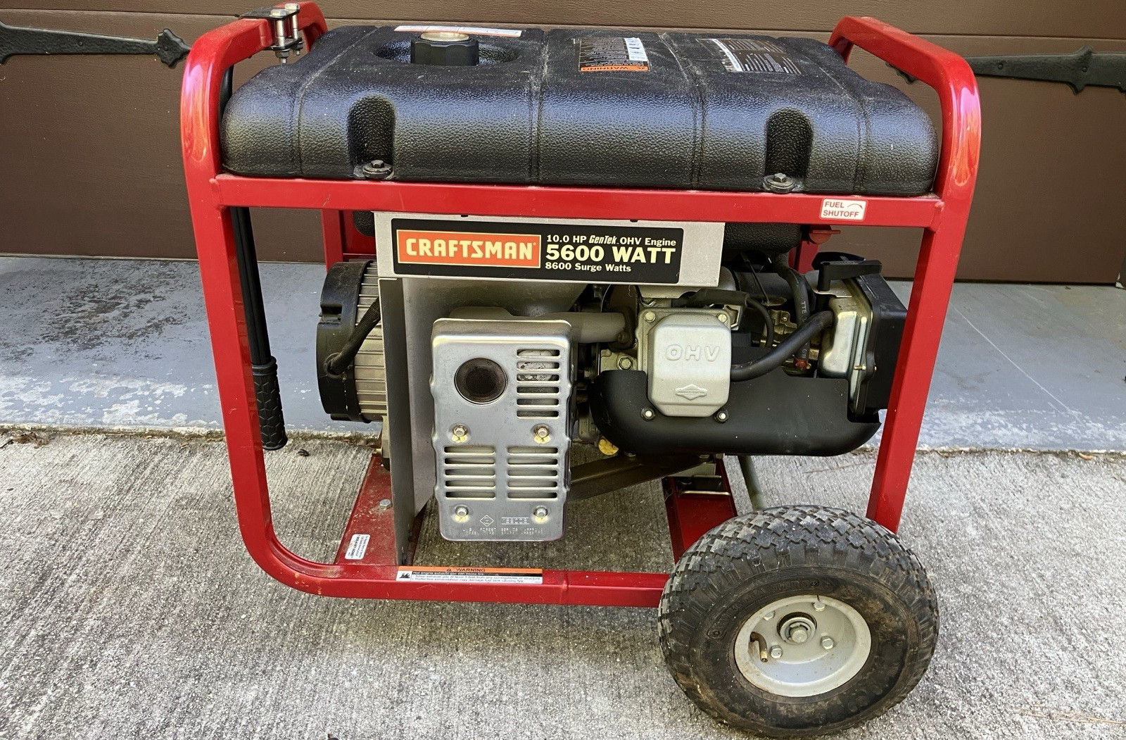 Craftsman 5600 Watt Portable Generator 10.0 HP OHV 8600 Surge Gasoline
