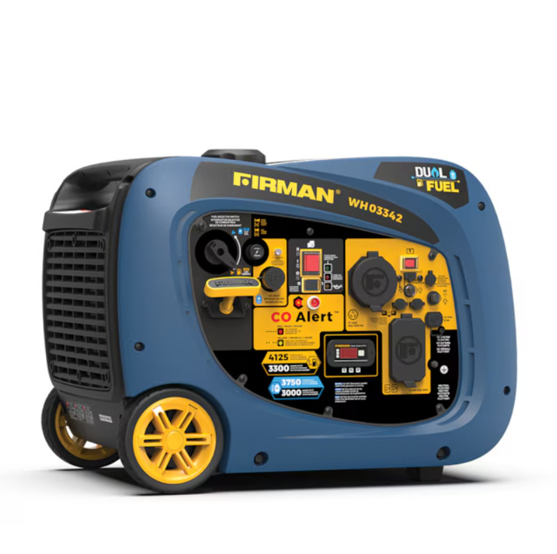 Firman WH03342 4125W Dual Fuel Inverter Generator RV Ready Free Shipping