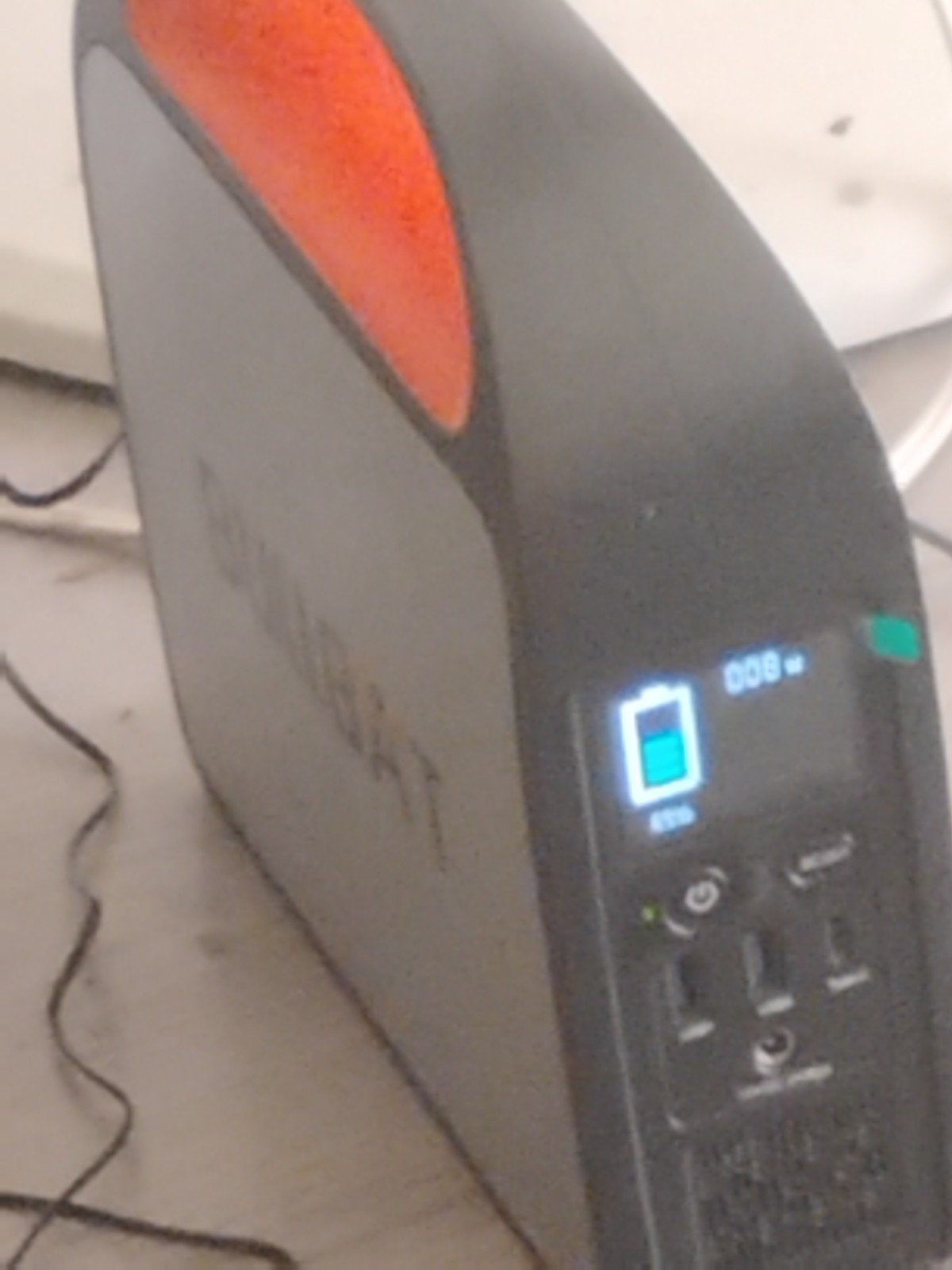 Bullbat Portable Power Generator Digital Display Black Orange 009W High Capacity