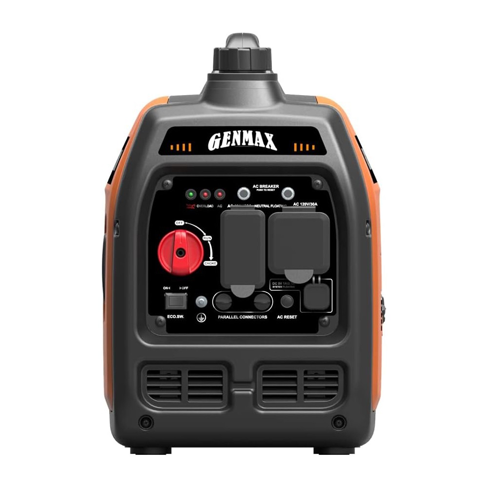 GENMAX Generator,3200W Ultra-Quiet Gas Engine & RV Ready, EPA Compliant, Eco-M