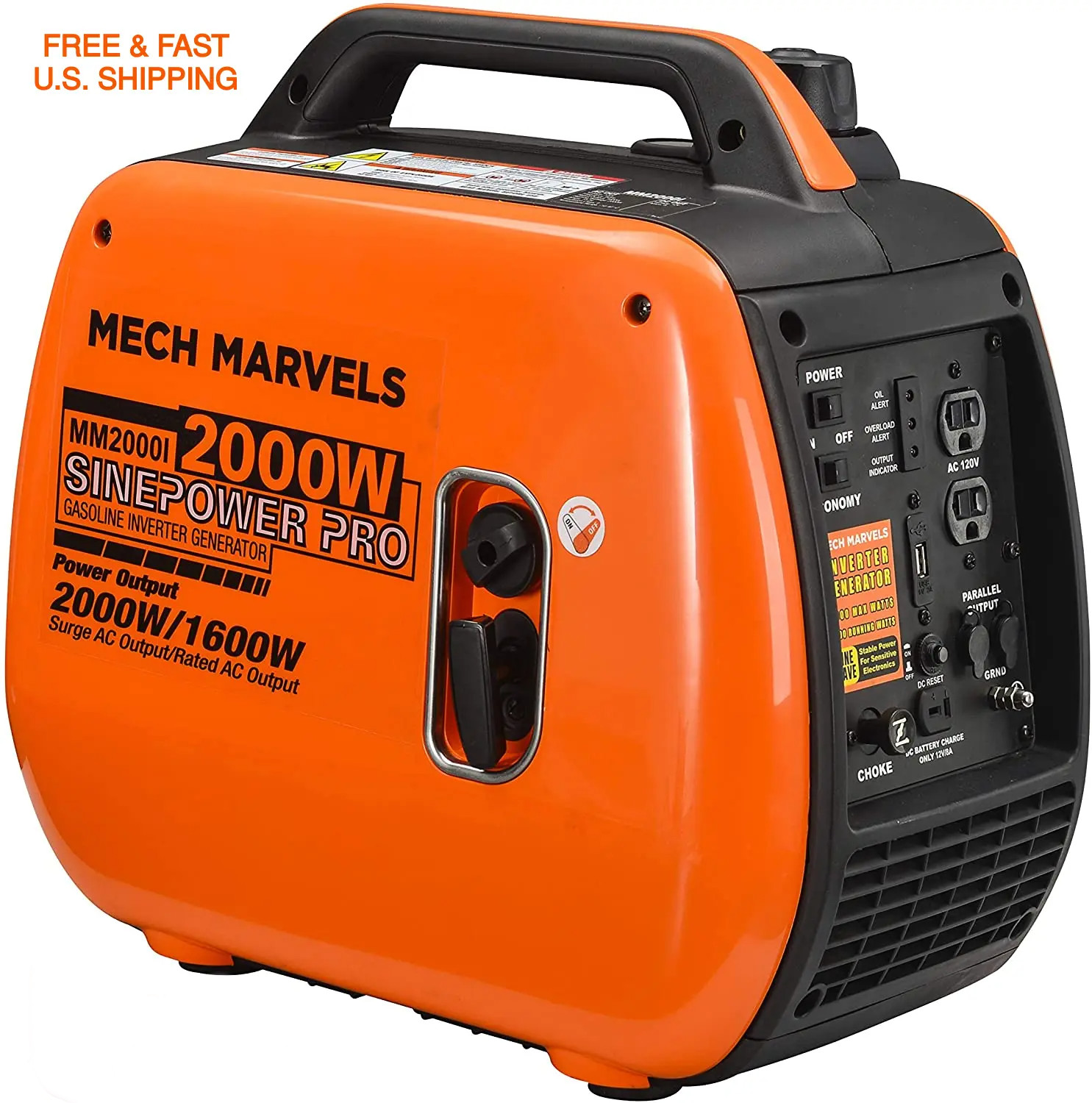 Mech Marvels Portable Generator 2000 Watt Ultra Quiet