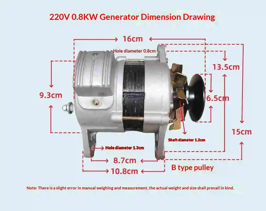 220V High-Power Generator Permanent Magnet Brushless Constant Voltage 800W