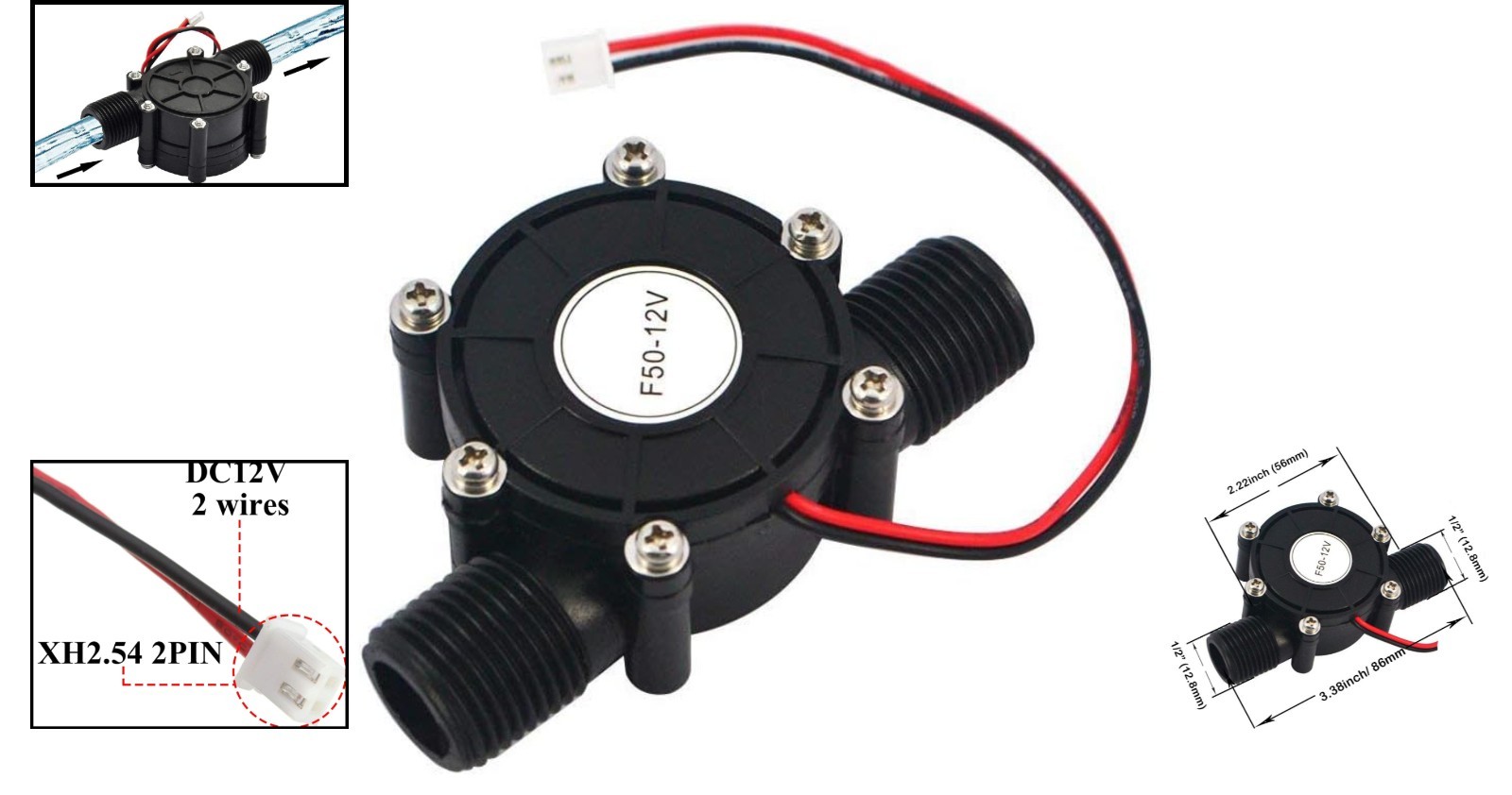 Eco-Friendly 12V Micro Hydro Generator – 10W Water Turbine Power Solution