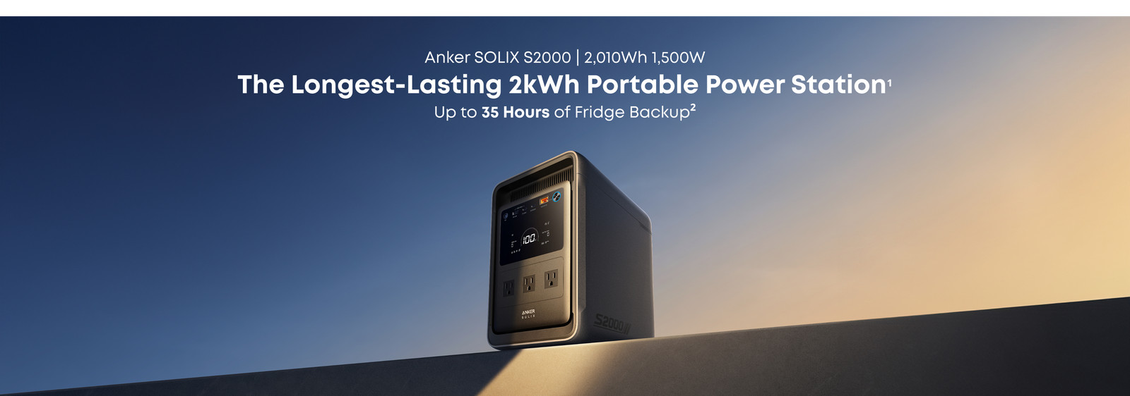 Anker Solix S2000 2010Wh Lightweight Portable Home Backup Power Station