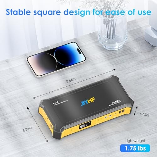 Portable Power Station 99.9Wh, Laptop Charger & Backup Power with P100 Orange