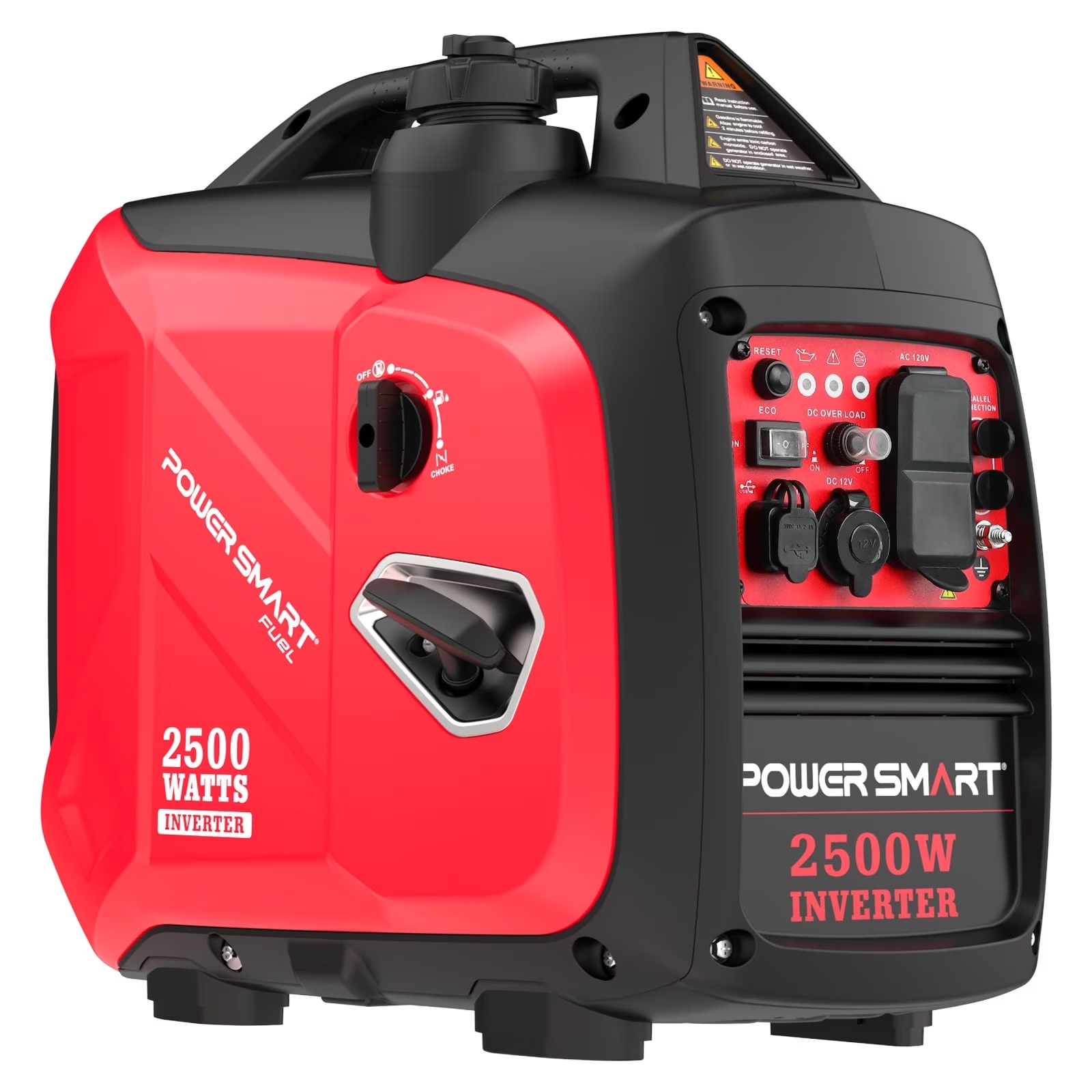 2500W Portable Inverter Gas Generator Super Quiet Low Oil Shutdown Low Noise for