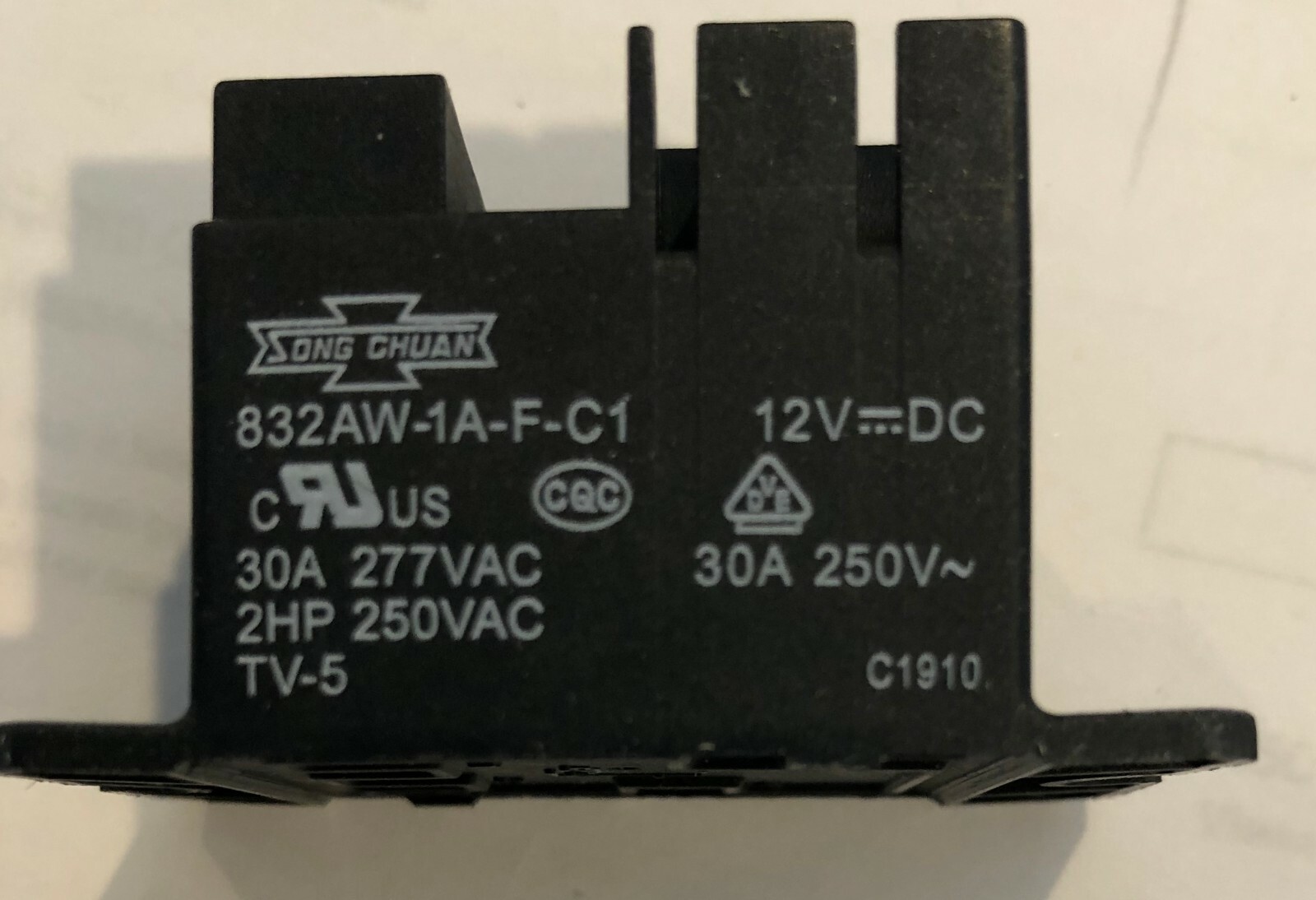 Generac 0K2098 Relay 12V 30A SPST Pilot Duty 