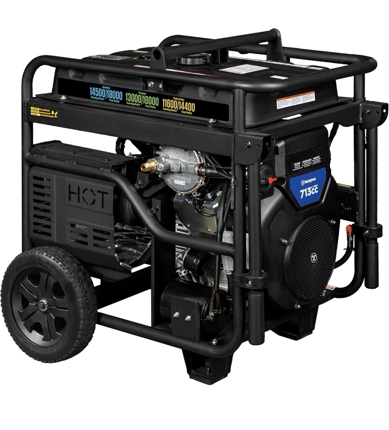 Westinghouse 18,000-W Portable Hybrid Tri-Fuel Gas Generator with Remote Start