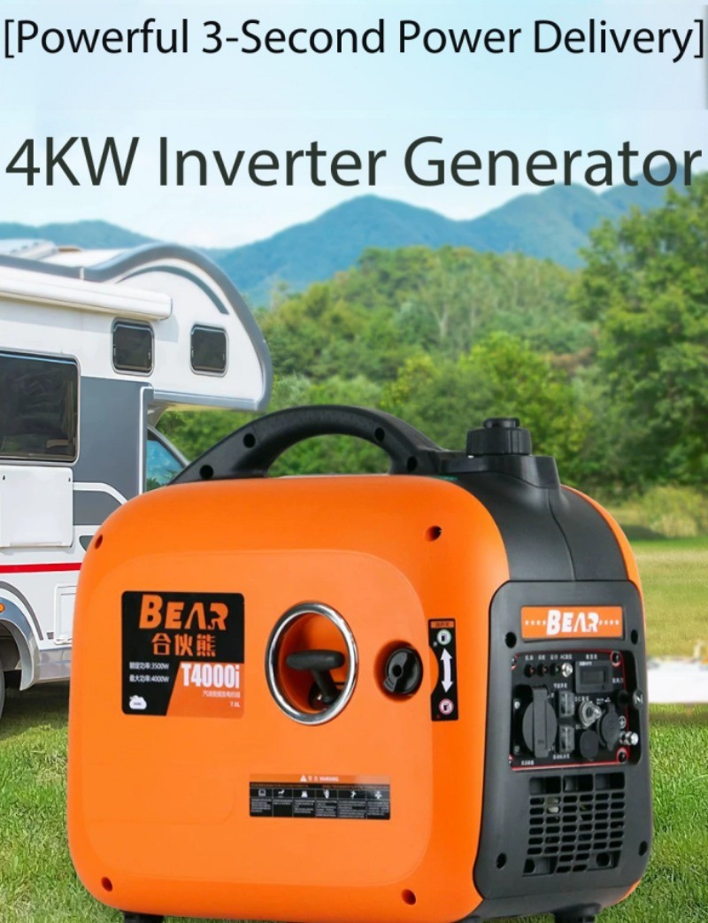 Silent Generator: 220V Compact Domestic Inverter High-Power Petrol Generator