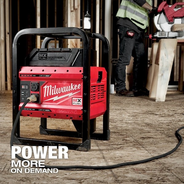 Milwaukee Tool Mxf002-2Xc Portable And Inverter Generator, 1, 800 W Rated, 3,