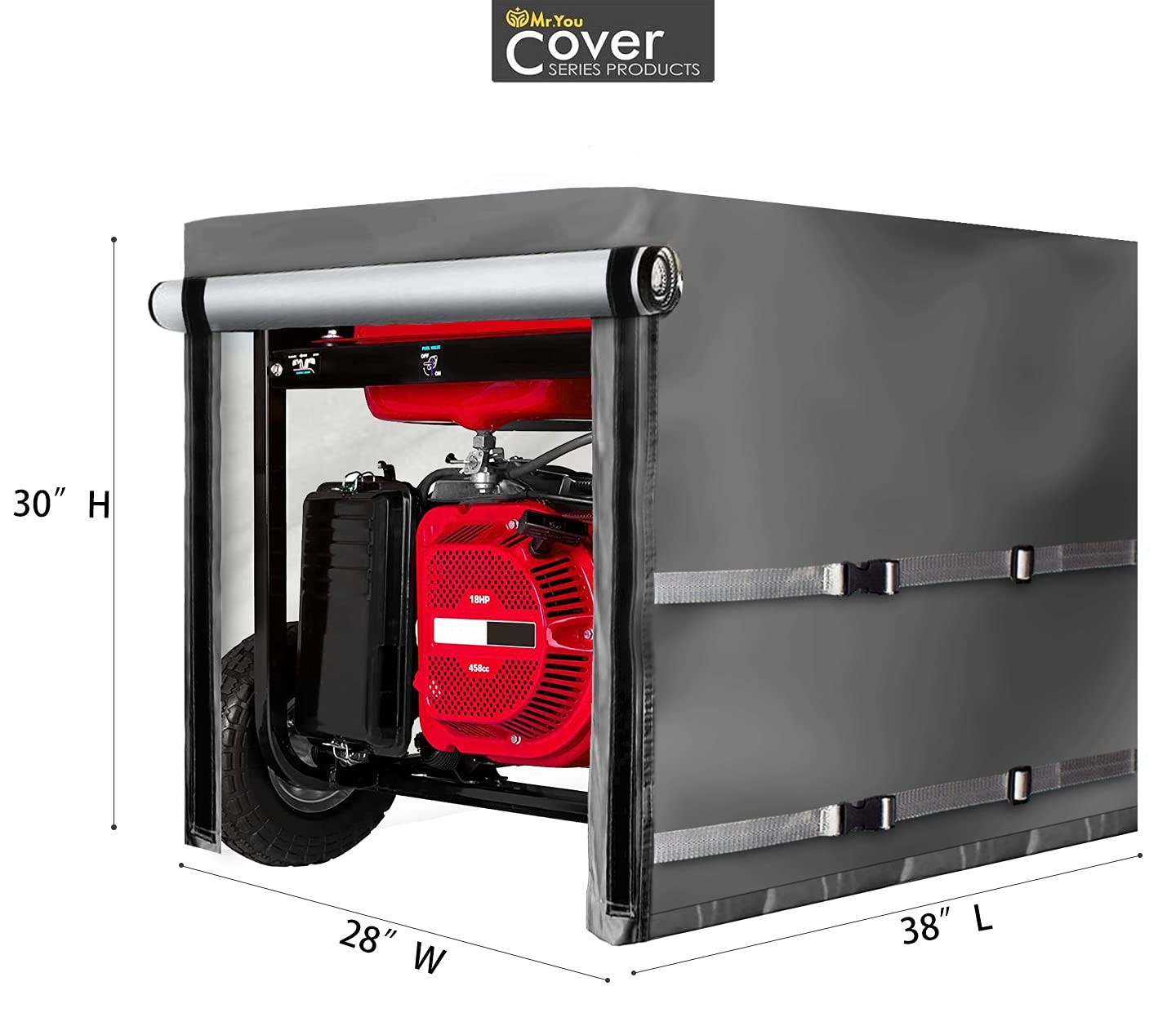 Generator Weather Cover, Heavy-Duty 600D Waterproof Protector for Portable…