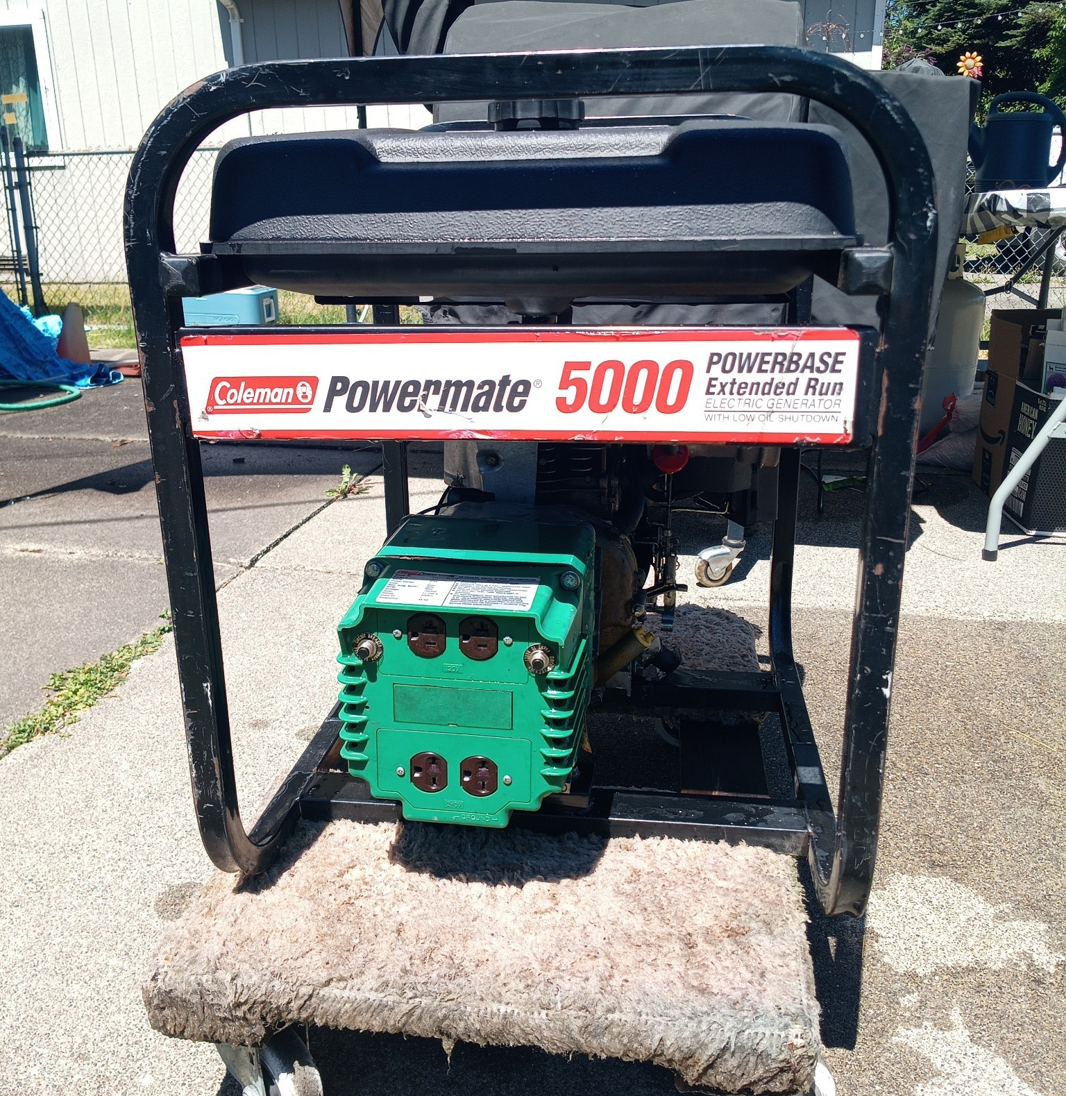 Coleman Powermate 5000W Generator 120/240V 5 Gal Low Oil PM0545202.01