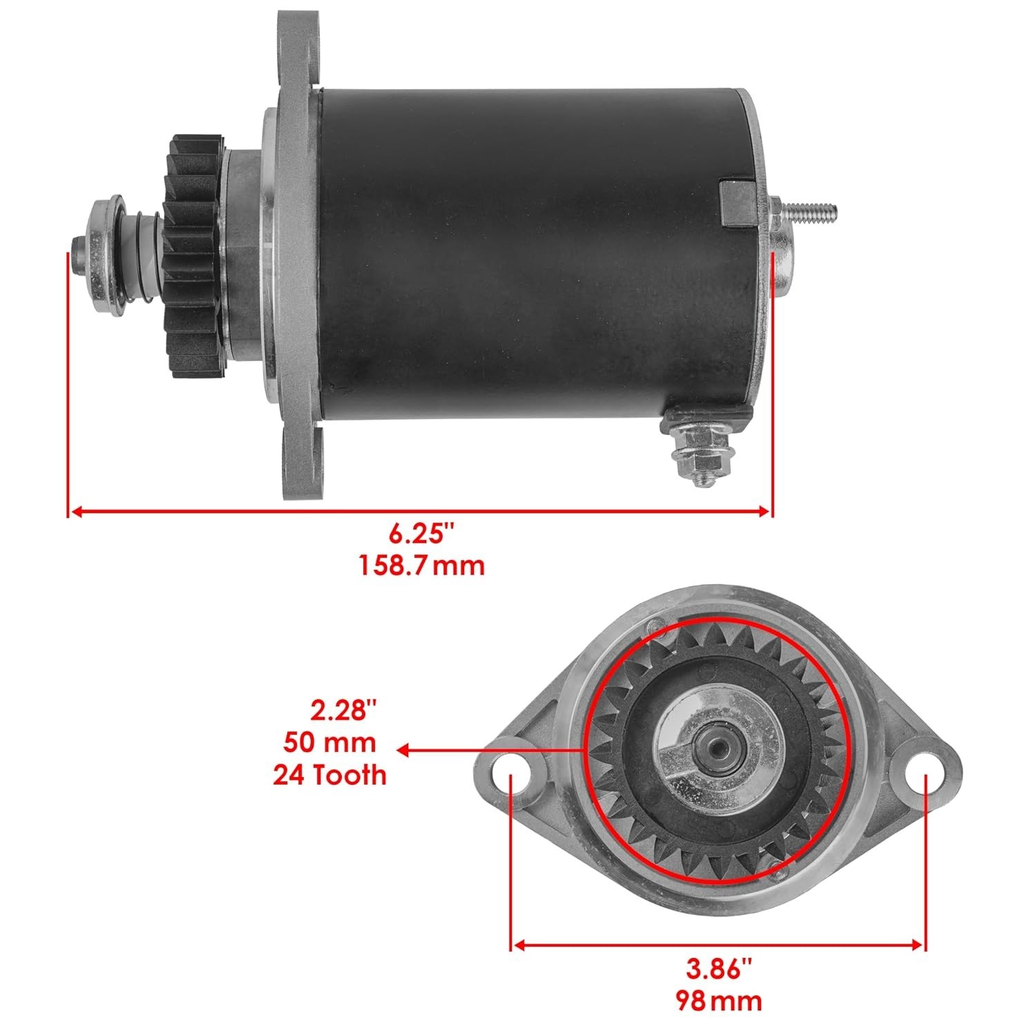 Compact 12 Volt Starter for Microquiet Generators, Essential Replacement Part