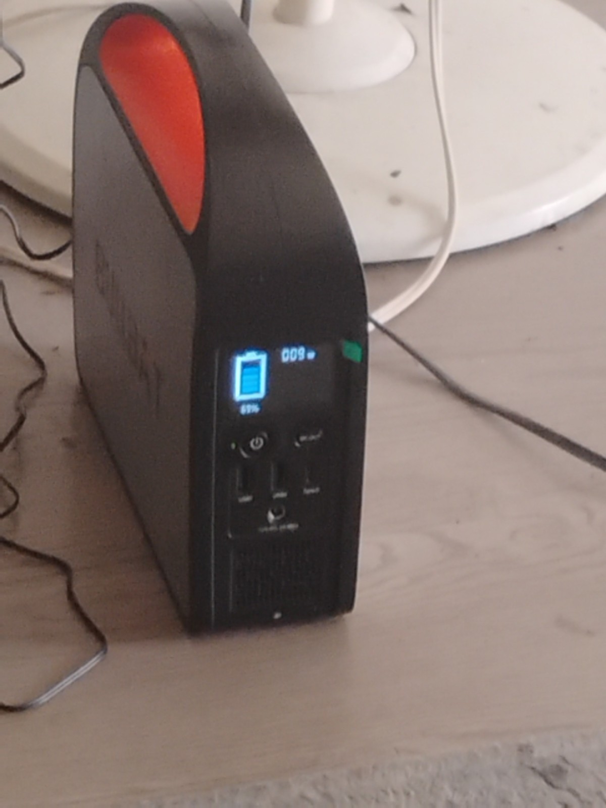 Bullbat Portable Power Generator Digital Display Black Orange 009W High Capacity