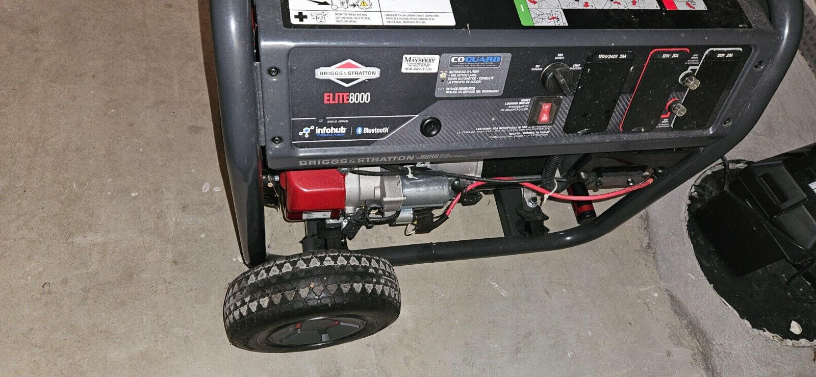 Briggs & Stratton Generator 8000 Watt ES 15hp Vanguard #30426-R
