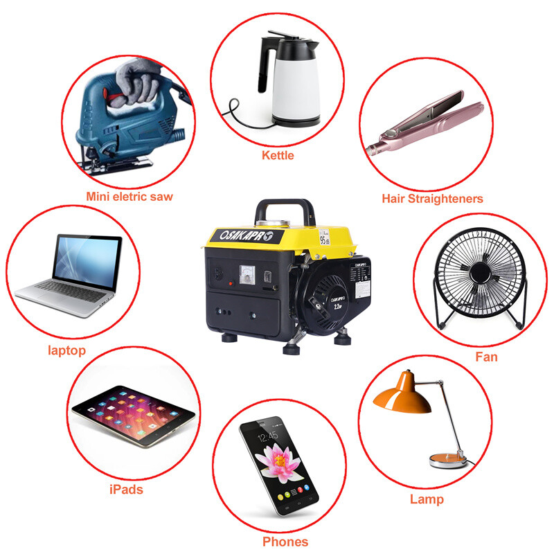 Portable Generator 900 Watt Super Quiet Gas Powered Generator RV Home Camping