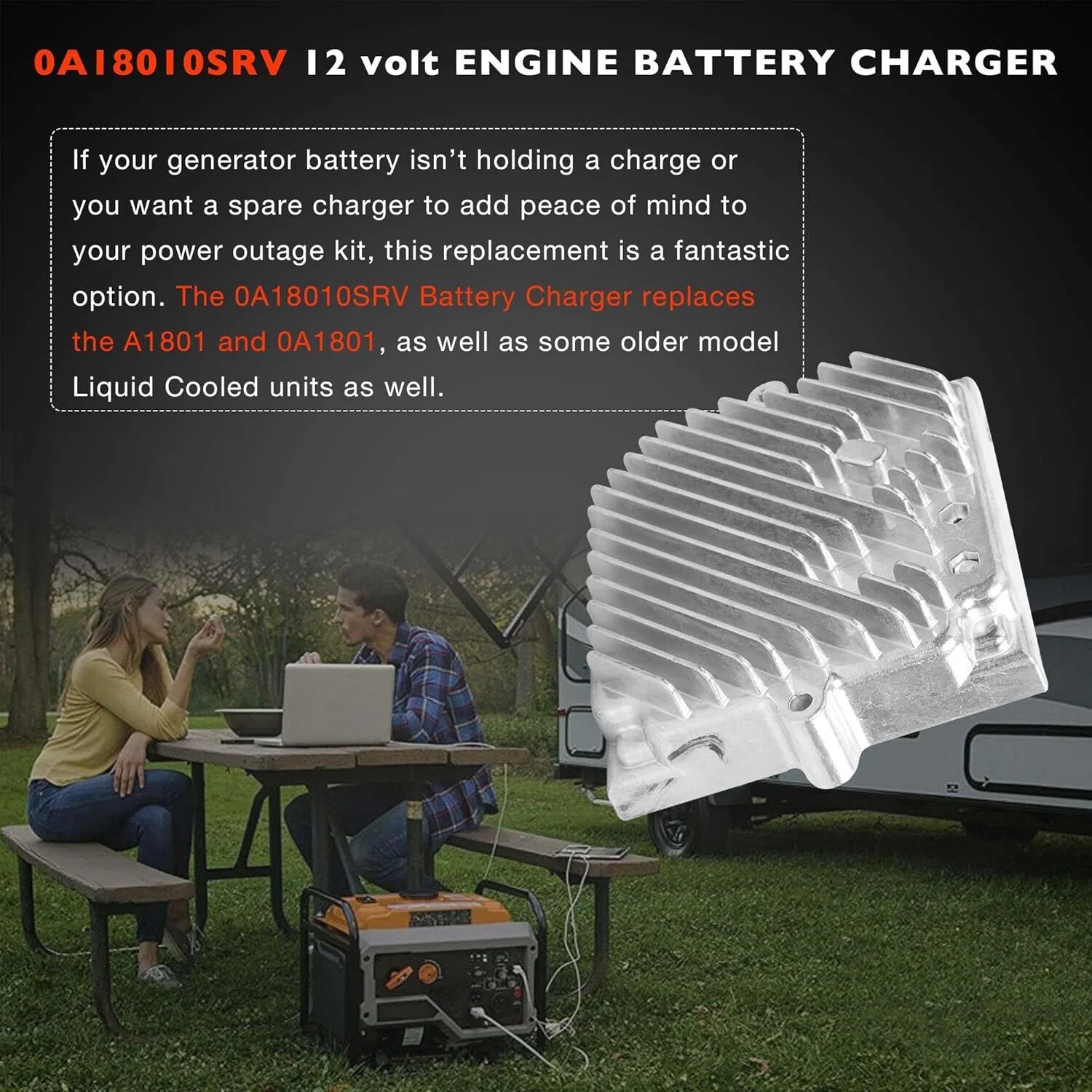0A18010SRV 12V Engine Battery Charger Assy For Generac Generator A1801 0A1801