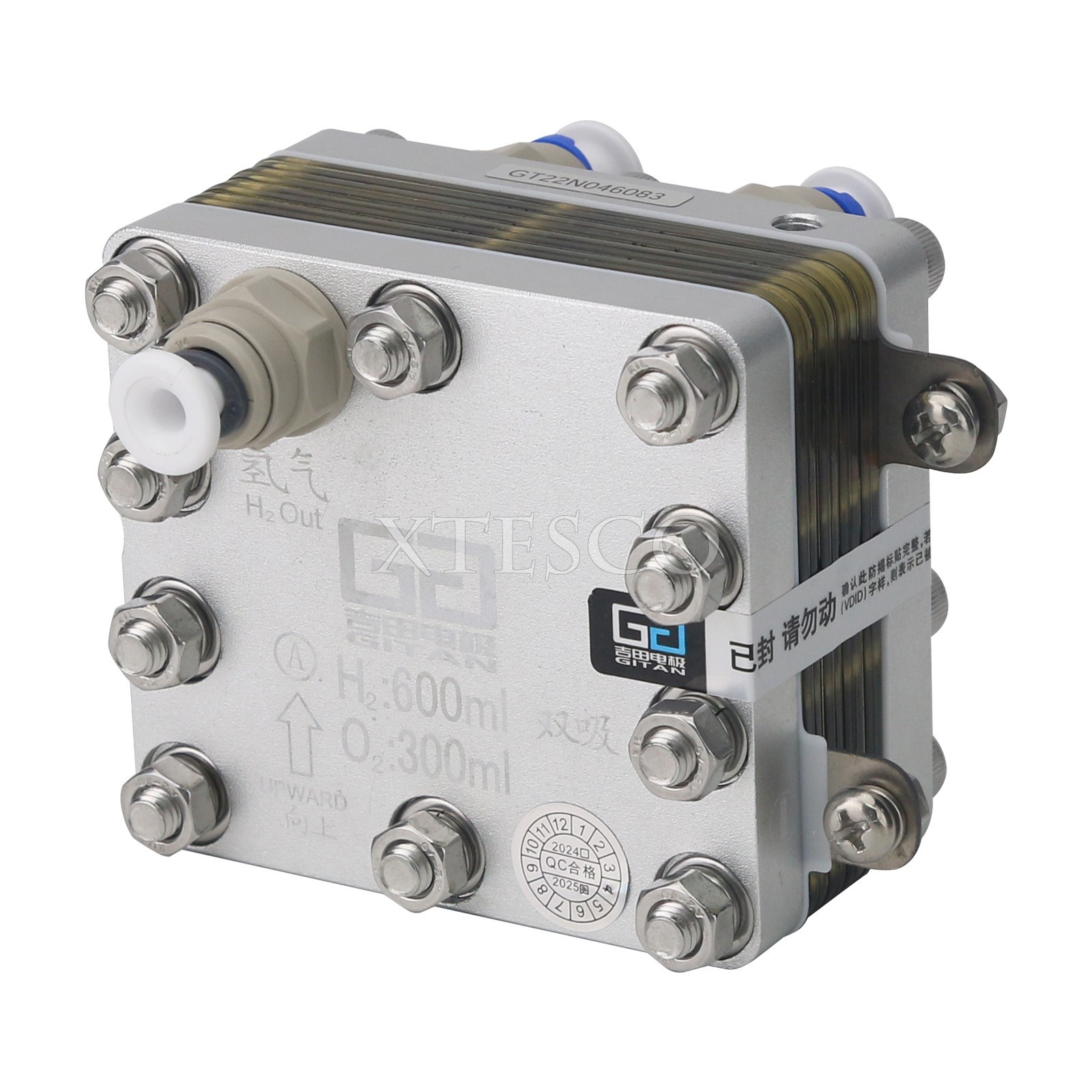 GT-A600A-4150 600ML Electrolytic Cell Module PEM Hydrogen Generator for Water