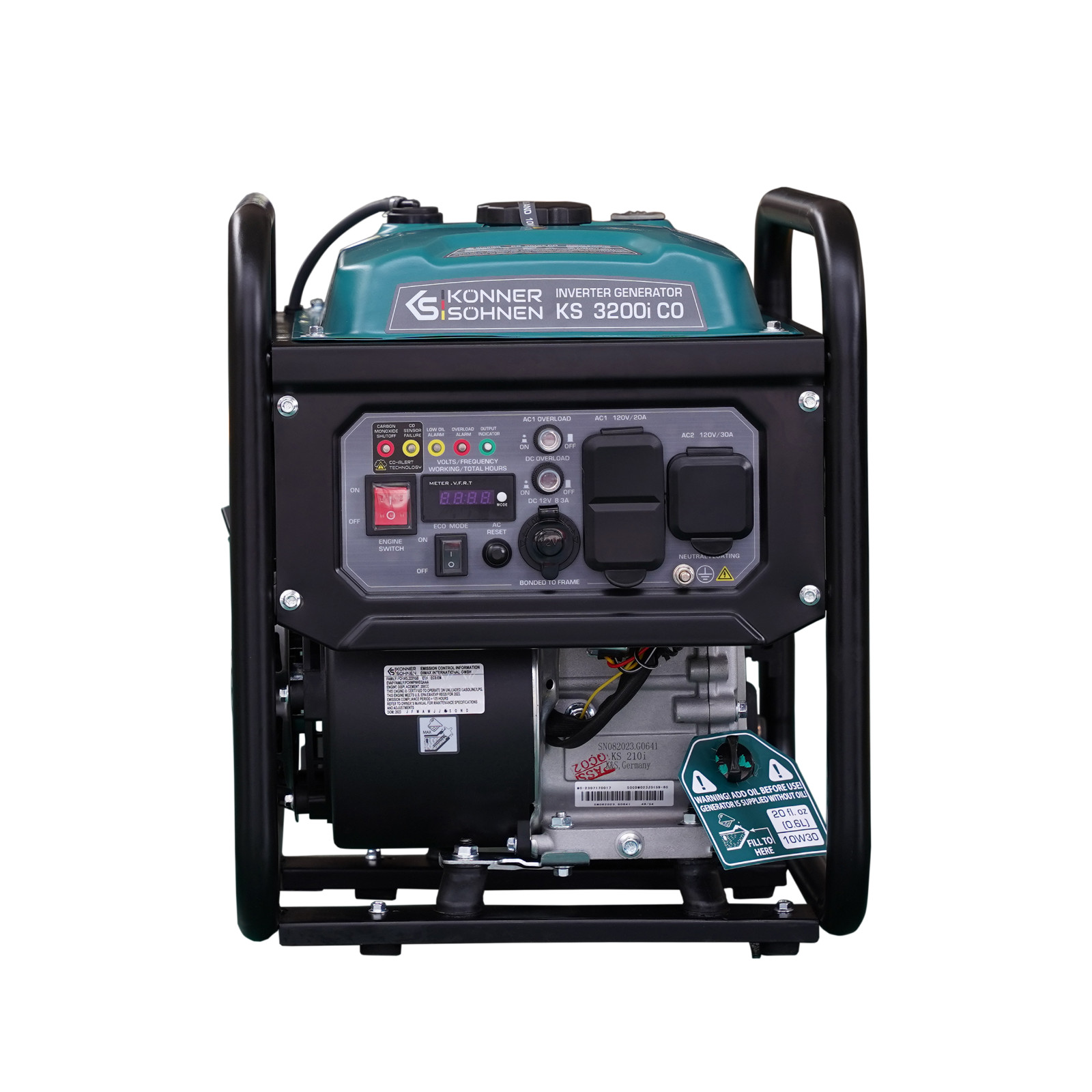 Könner & Söhnen KS 3200i CO portable household gasoline inverter generator