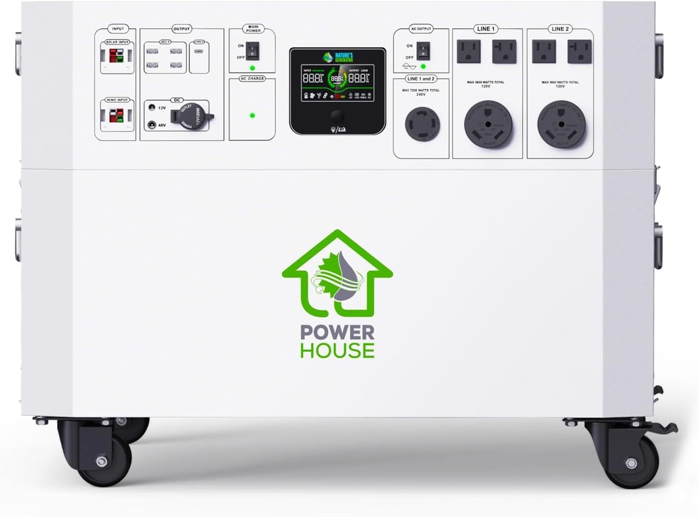 Nature’s Generator Powerhouse,Outdoor Power Equipment in 7200W Peak Watt