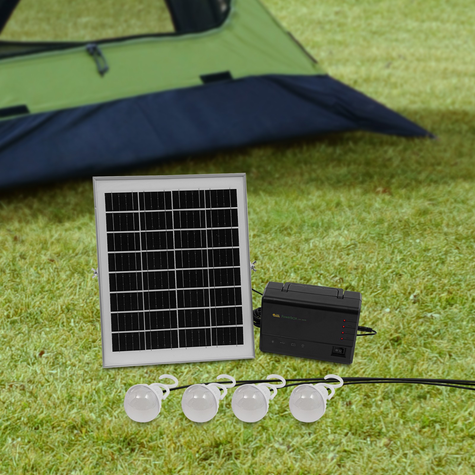 Solar Inverter, Power Generator, Solar Generator with Bulbs & Solar Panel SALE