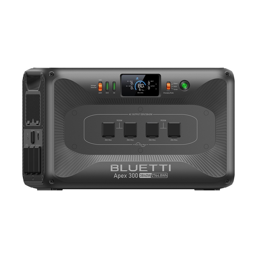 BLUETTI Apex 300+B300K+2*200W Solar Panel 8294.4Wh Solar Generator for Outage