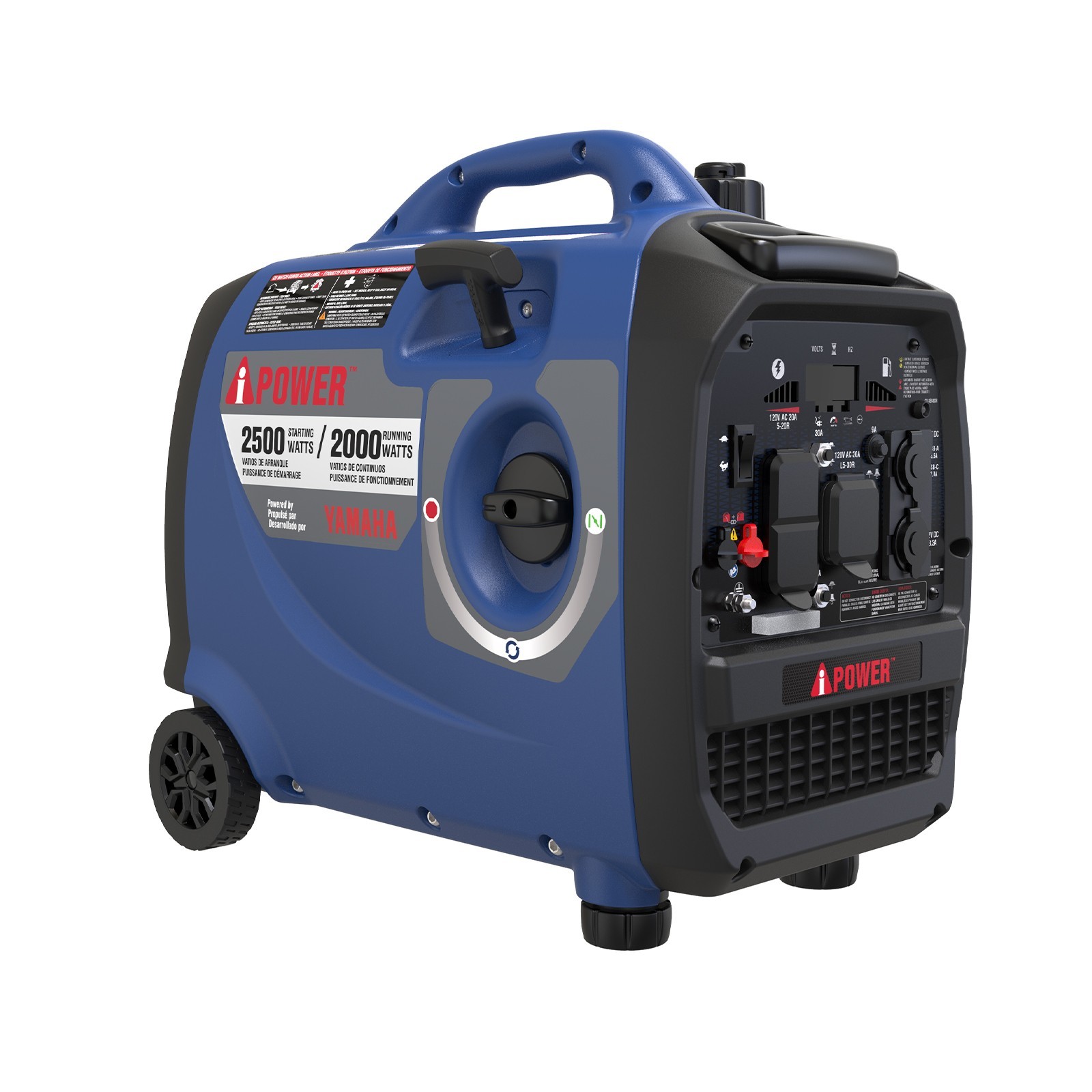 A-iPower 2500W Portable Inverter Generator Powered By Yamaha Engine, CO Sensor