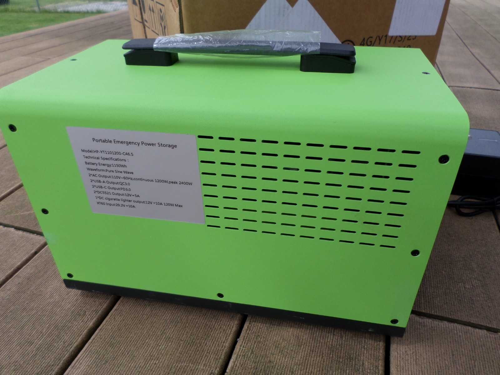 DBPower Portable Power Station 1216Wh 1200W Automotive Grade LiFePO4 Battery NEW