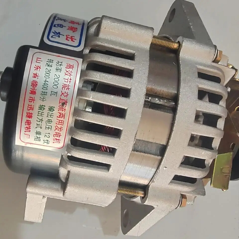 Pulley Type Small Brushless Constant Voltage Pure Copper Wire Alternator