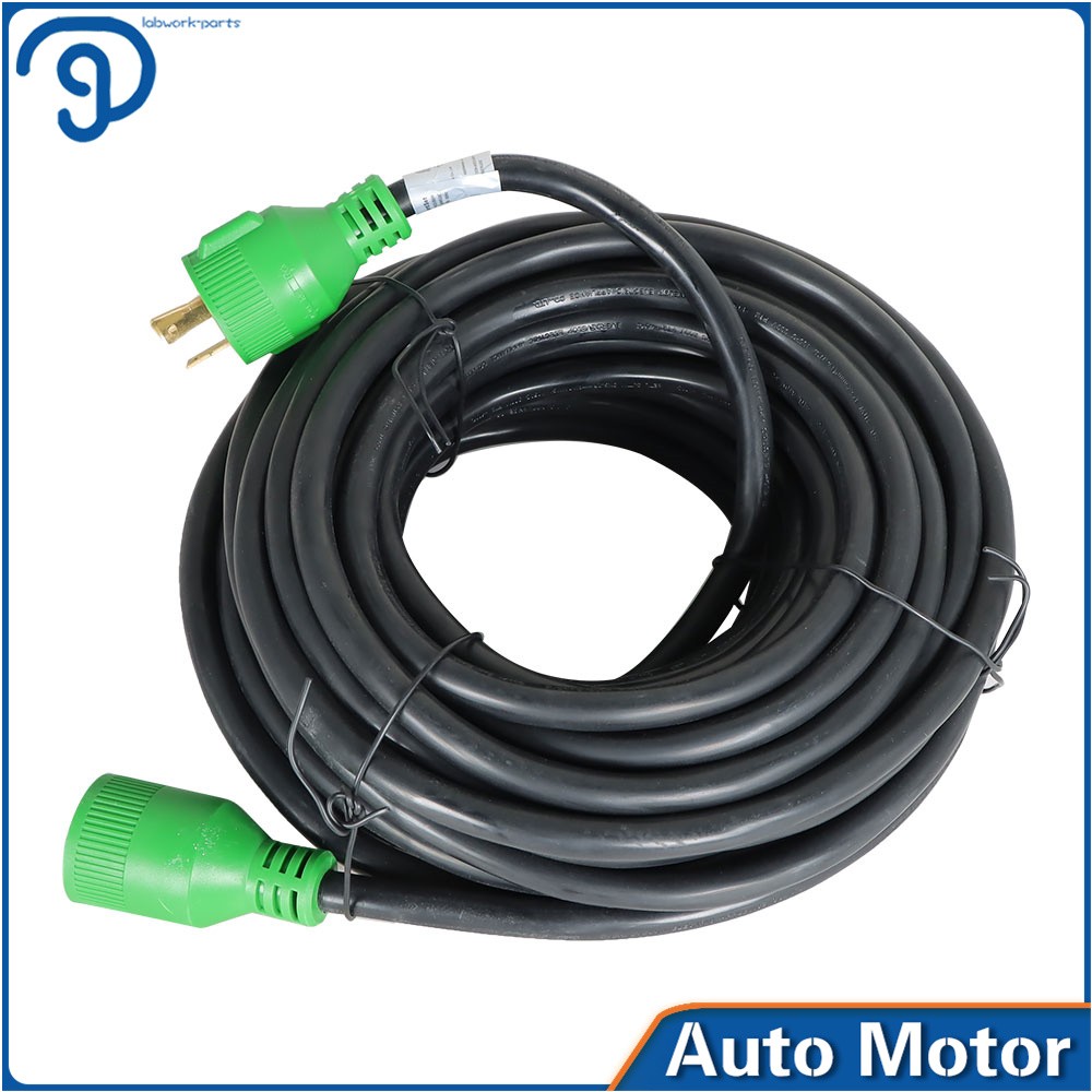 3 Prong 30 A Adapter Plug Generator Extension Cord 10-100 Ft NEMA L5-30P/L5-30R