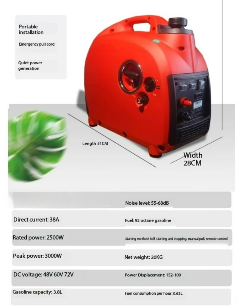 Electric Vehicle Range Extender for Two-Wheelers and Three-Wheelers 48V 60V 72V