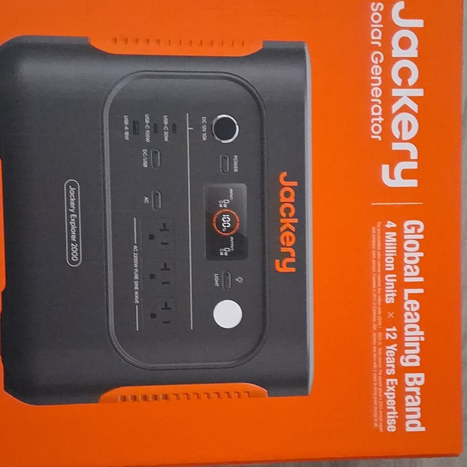 Jackery Solar Generator Explorer 2000 Solar Power Station Orange