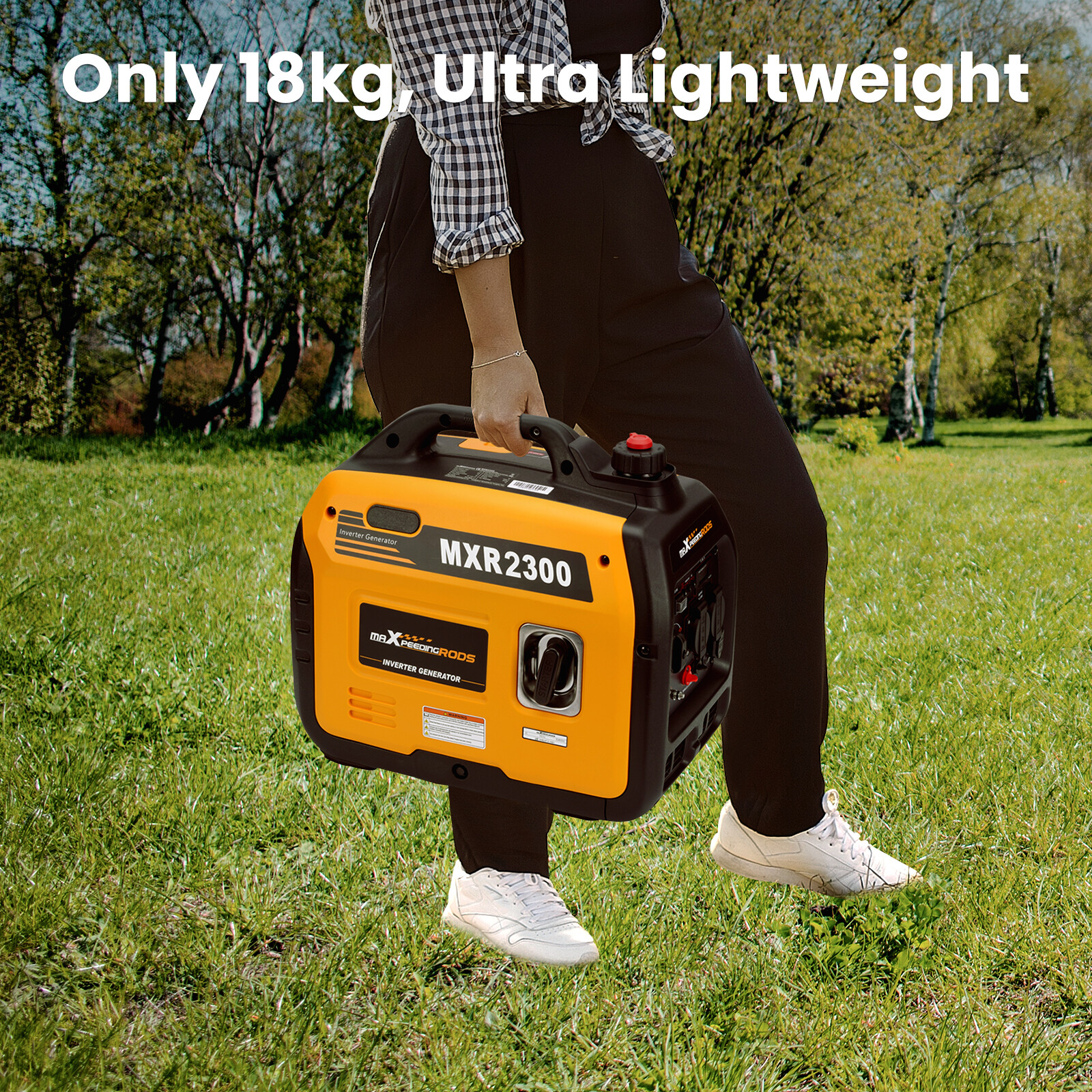 MaXpeedingrods 2300 Watt Portable Gasoline Inverter Generator Super Quiet