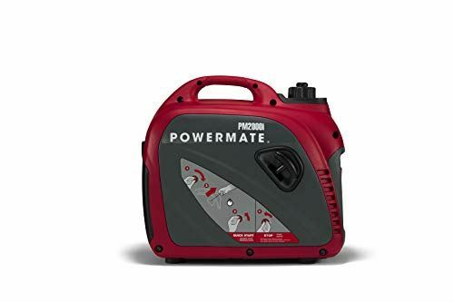 Powermate PM2000i 50ST P0080501 Gas Inverter Generator 2000 Watt 50 ST, Red, Bla