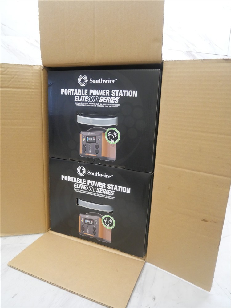 Lot of 2 NEW in BOX -Southwire Elite 300 Series Portable Power Station 53251!