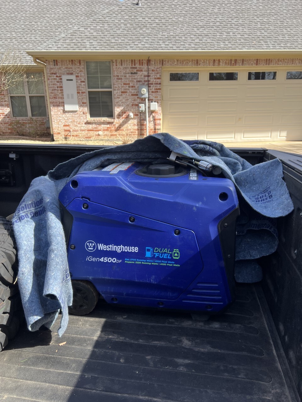 Westinghouse iGen4500DFc 4500W/3700W Dual Fuel Inverter Generator