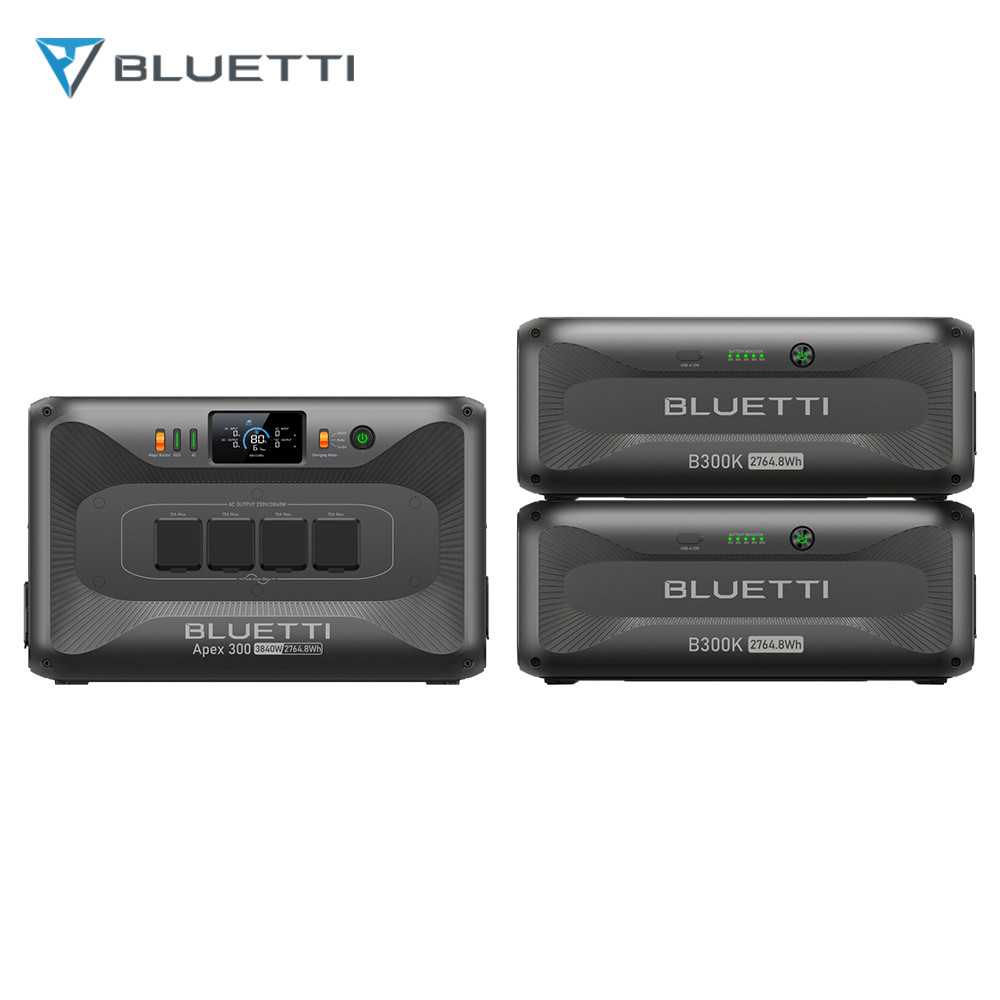 BLUETTI Apex 300+2B300K 8294.4Wh Power Station Generator for Power Outage