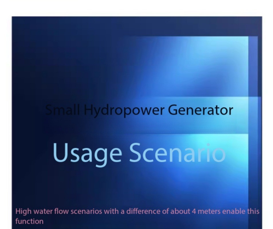 12V/24V Turbine-Type Small Hydropower Generator, DC Permanent Magnet Brushless
