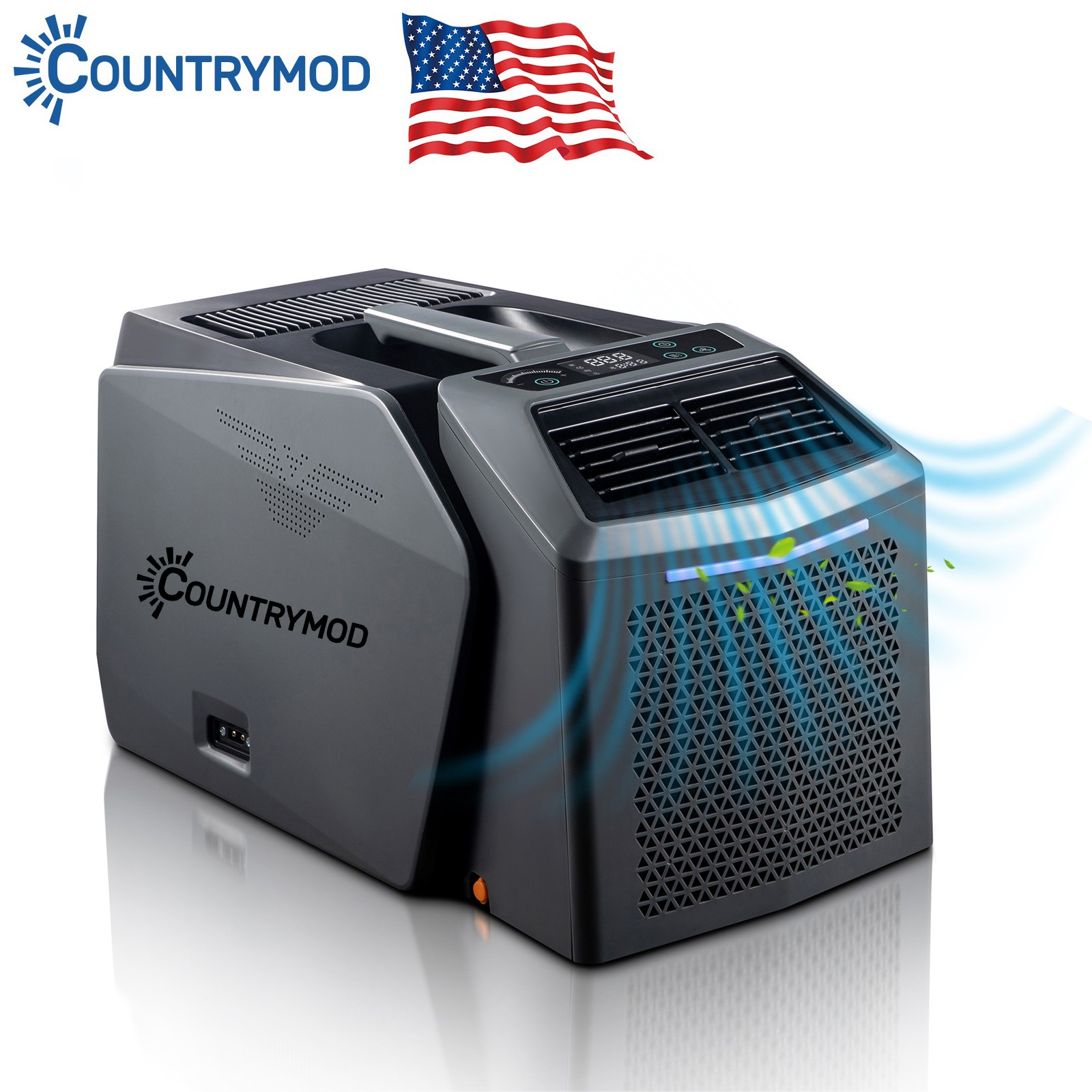 48V DC & 110V AC Smart Split Portable Air Conditioner 5000 BTU Cool for Outdoor