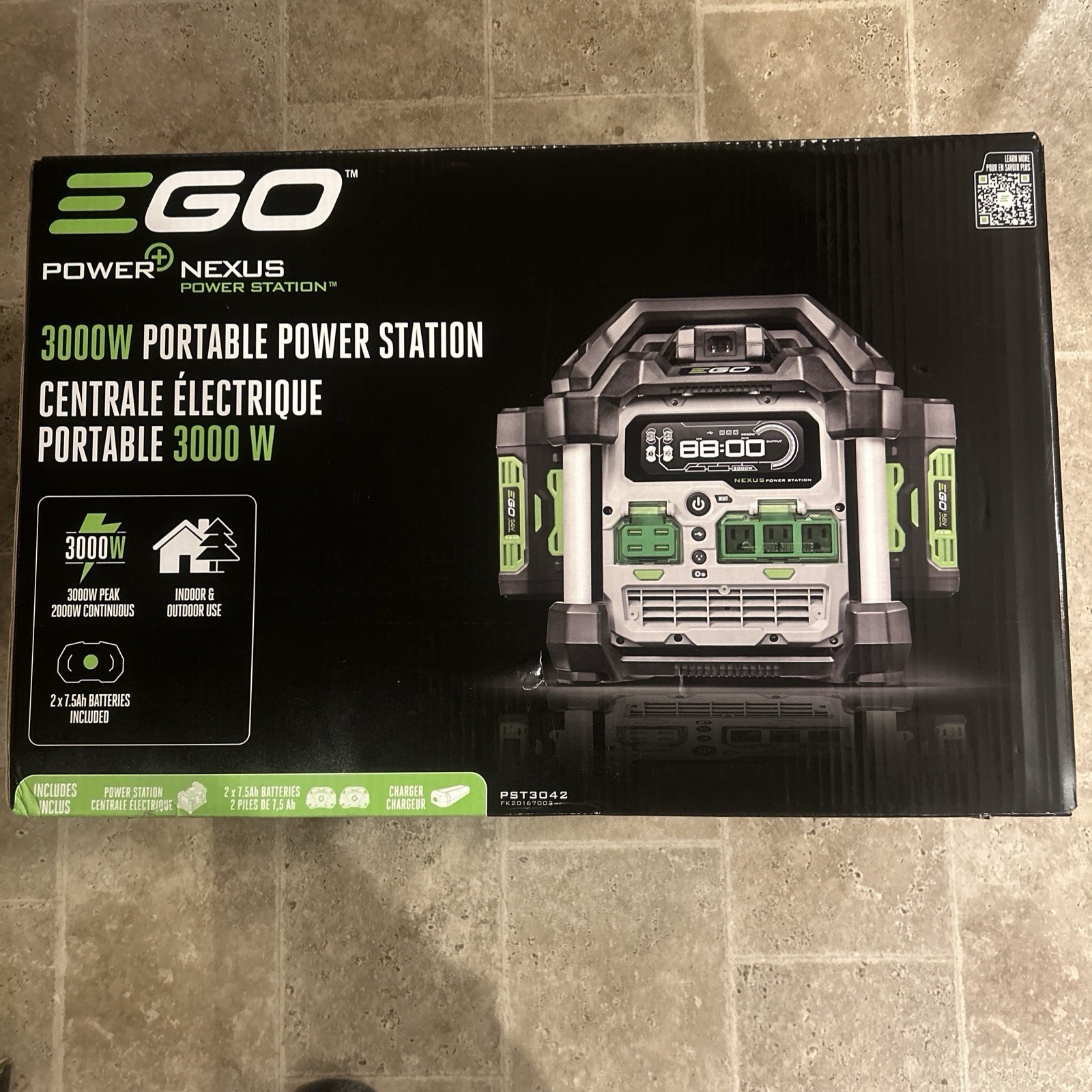 EGO POWER+ Nexus 3000/2000 Watt Generator/Power Station only (No Batteries)